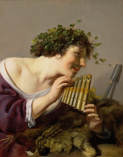 Pan Playing his Pipes by Paulus Moreelse